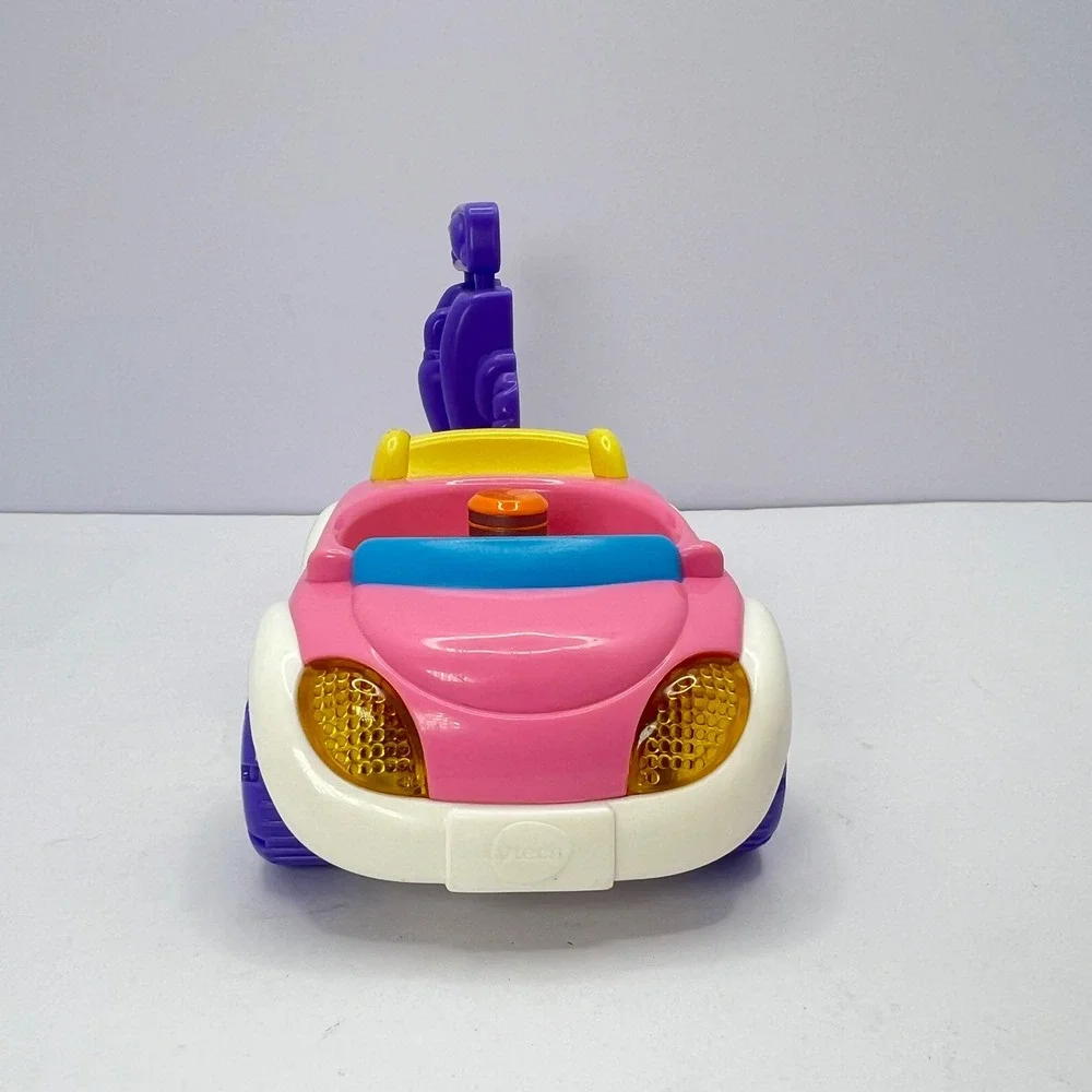 VTech Pink Car and Purple Gas Pump Go Go Smart Friends Toy Set Vehicle Play